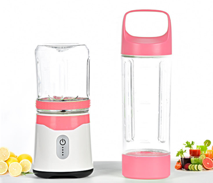 Dual Cup Electric Juicer - Portable & Stylish Design